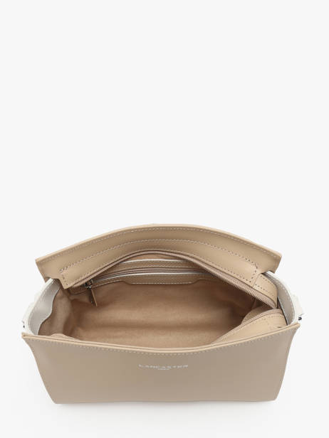 Cross Body Tas Smooth Leder Lancaster Beige smooth 437-02 ander zicht 3